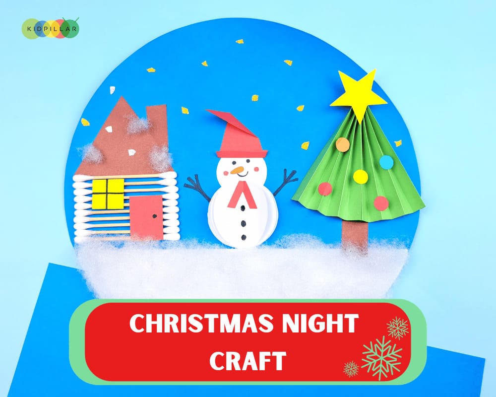 Winter Night Scene Craft For Kids