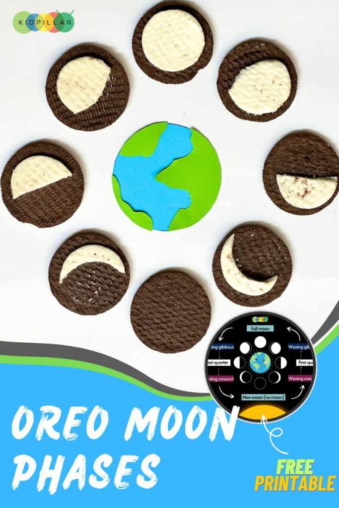 Oreo Moon Phase winter STEM activity for 8 year olds